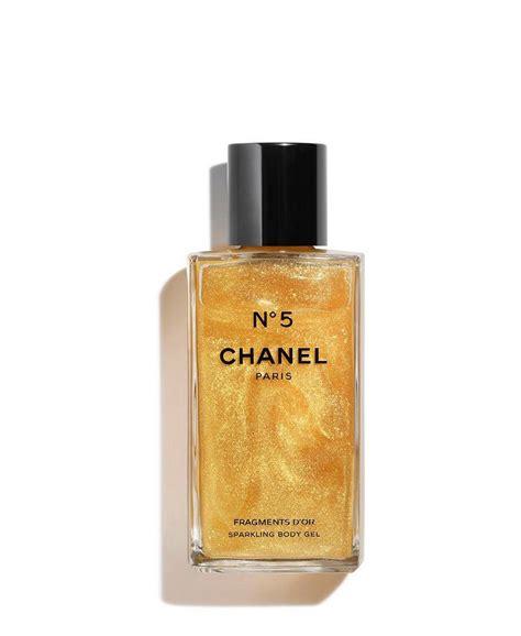 chanel n 5 gold fragments body gel 8.4 oz|Chanel N5 Fragments Shimmering Gel .